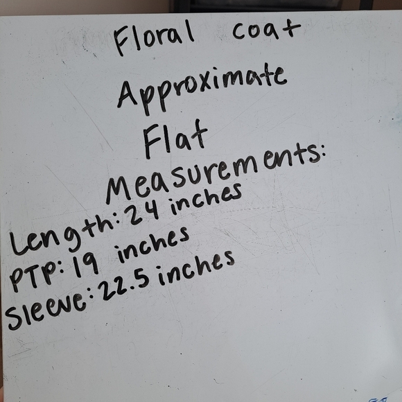 Eve Blue Colorful Floral Quilted Fur Trim Hood Cute Girly Zip Up Coat Size M - Picture 8 of 8